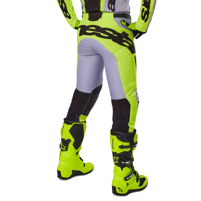 Alpinestars Racer Veil motocross-housut harmaa-fluo-keltaiset