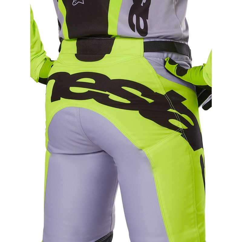 Alpinestars Racer Veil motocross-housut harmaa-fluo-keltaiset