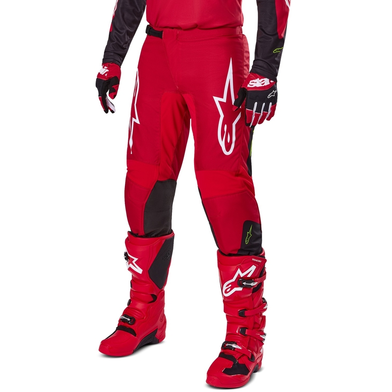 Motokrosové kalhoty Alpinestars Fluid Haul červeno-černé