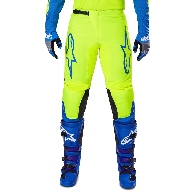 Alpinestars Fluid Haul motocross-housut fluo-kelta-siniset