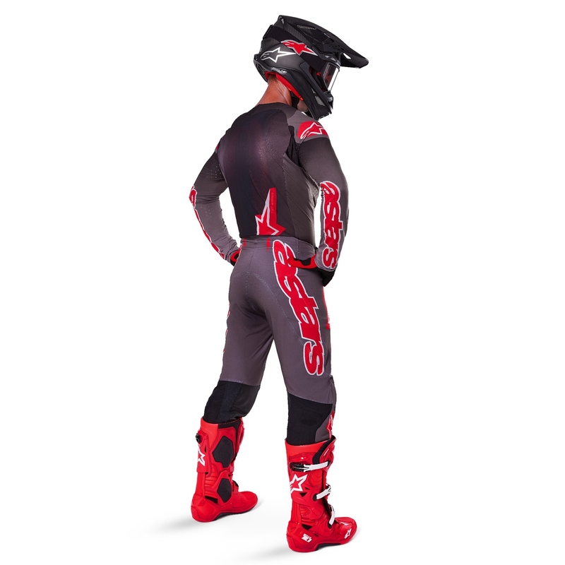 Alpinestars Supertech Lipan Smoke Red Motocross-housut Alpinestars Supertech Lipan Smoke Red Motocross-housut