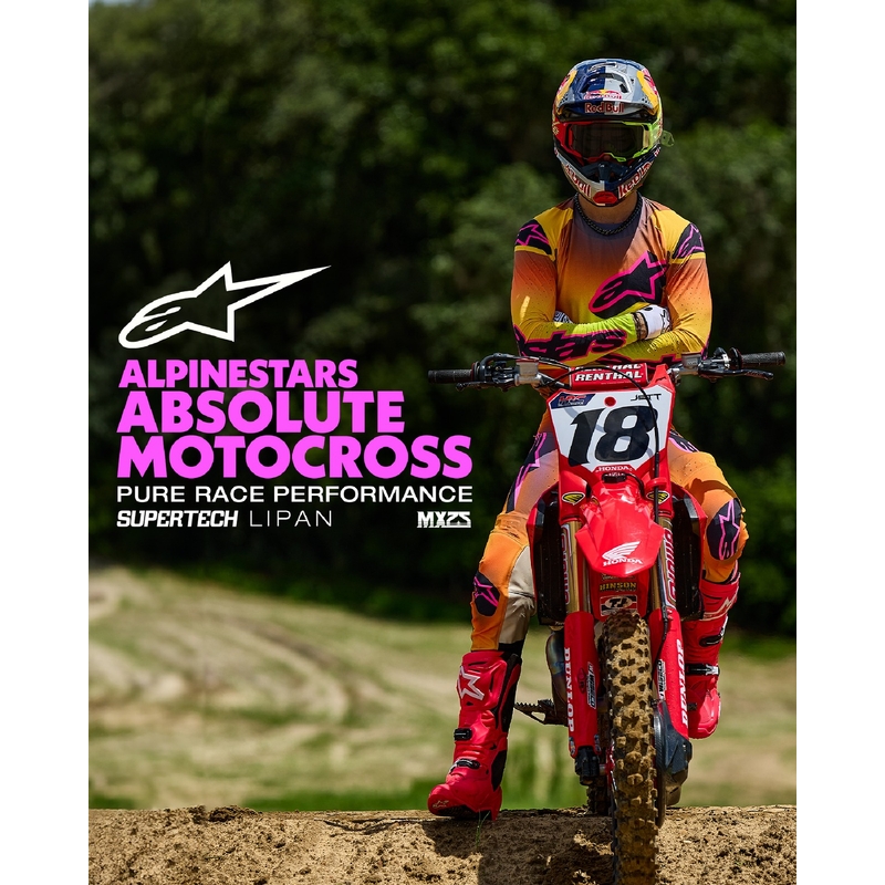 Motokrosové kalhoty Alpinestars Supertech Lipan žluto-růžové