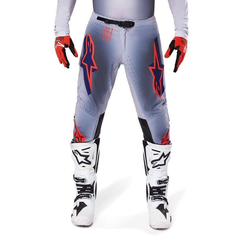 Alpinestars Supertech Lipan motocross-housut harmaa-fluo-oranssi