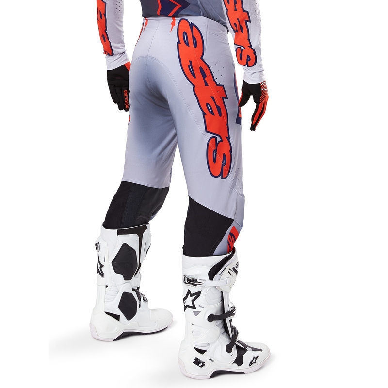 Alpinestars Supertech Lipan motocross-housut harmaa-fluo-oranssi