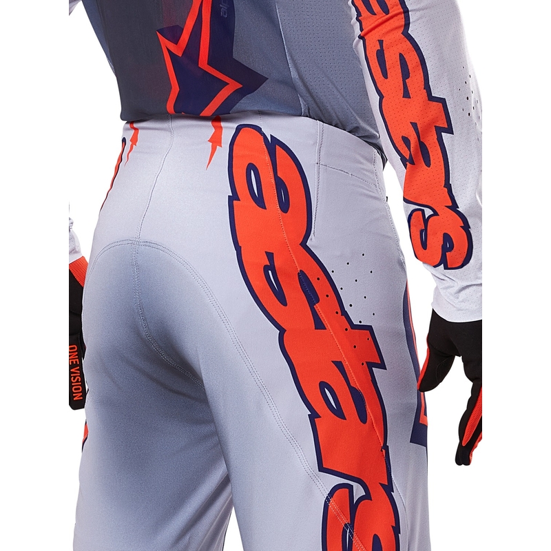 Alpinestars Supertech Lipan motocross-housut harmaa-fluo-oranssi