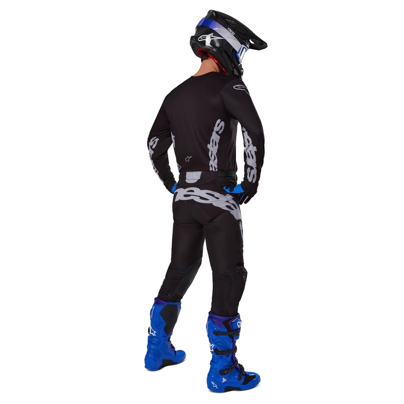 Alpinestars Racer Graphite Motocross-housut musta ja harmaa