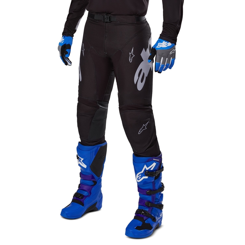 Alpinestars Racer Graphite Motocross-housut musta ja harmaa