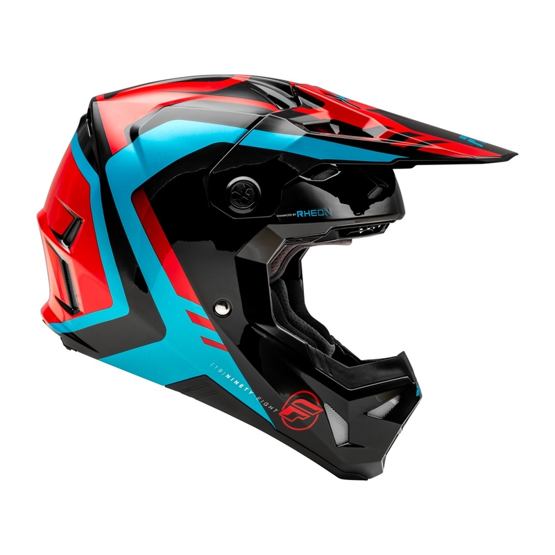 Motocross kypärä FLY Racing Formula CP punainen-musta-sininen