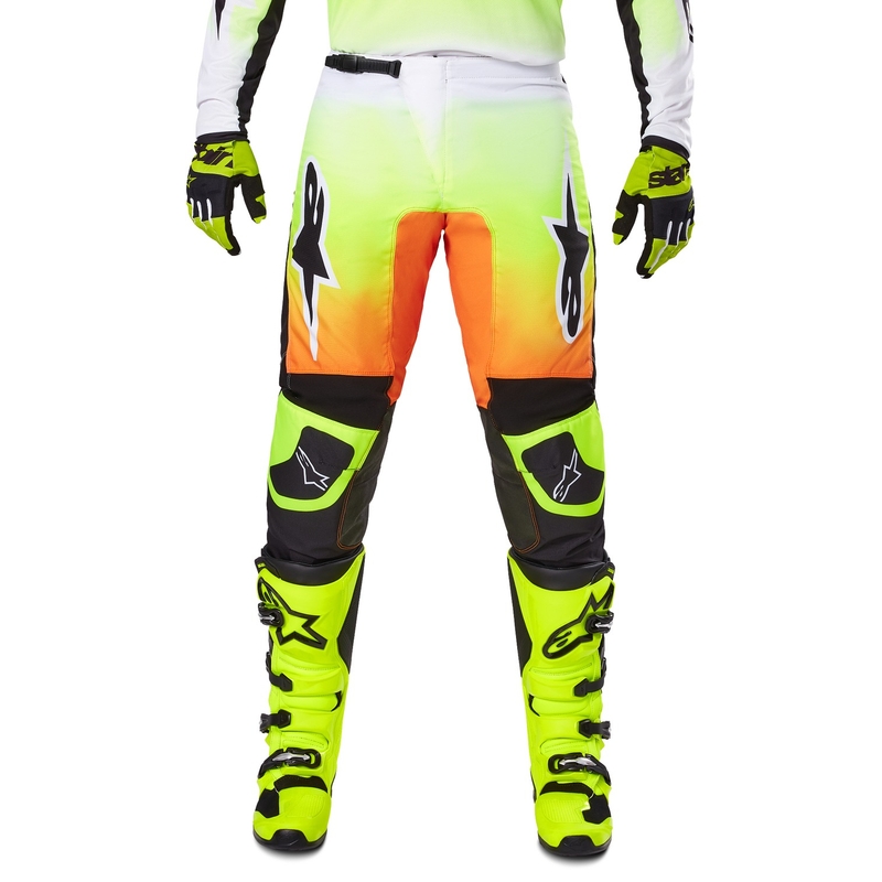Alpinestars Fluid Wurx Motocross-housut keltainen ja musta