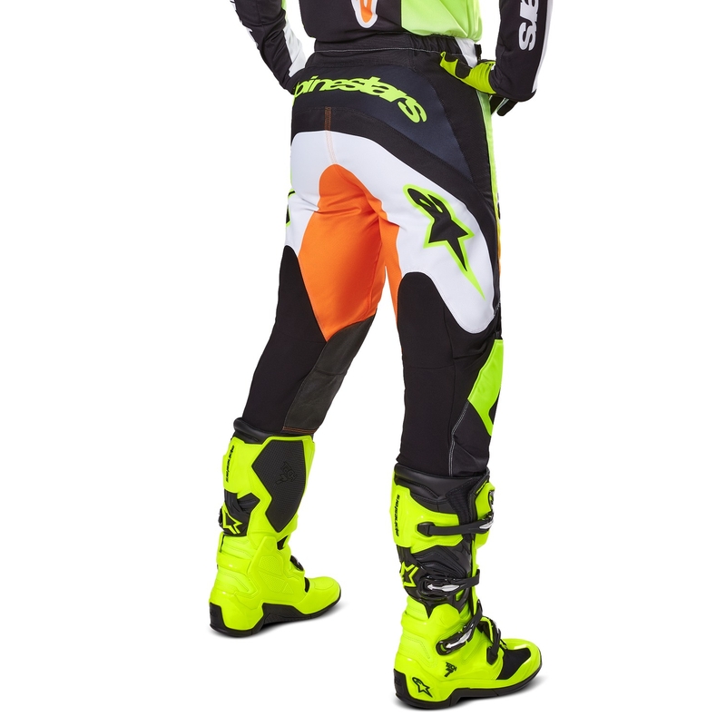 Alpinestars Fluid Wurx Motocross-housut keltainen ja musta