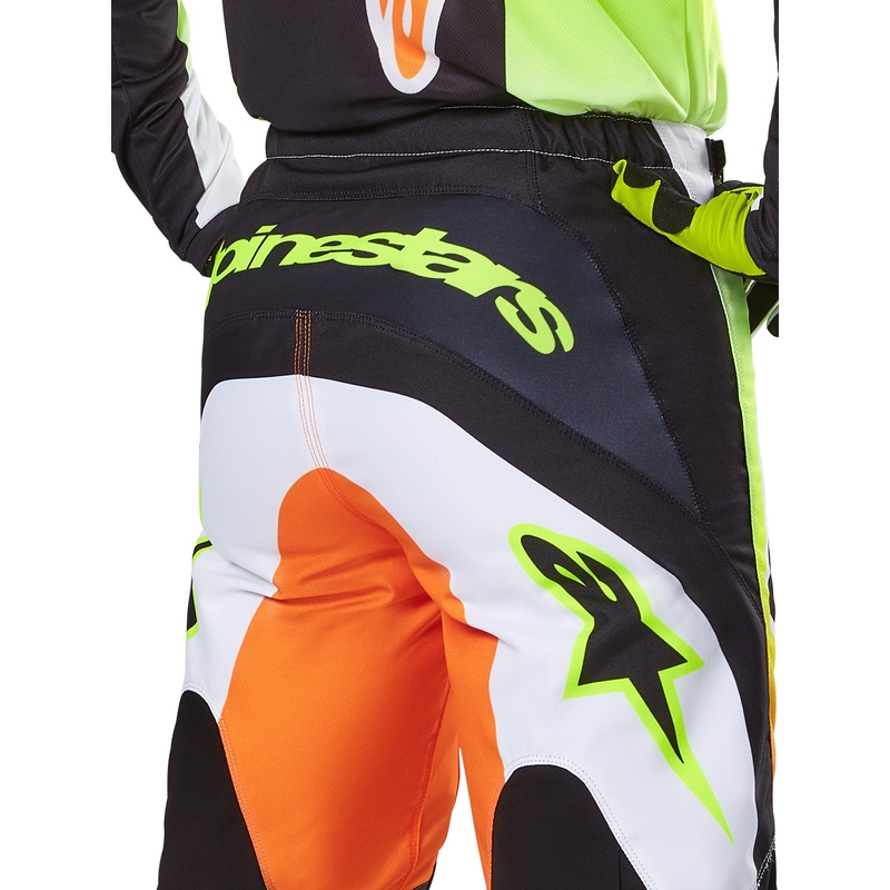 Alpinestars Fluid Wurx Motocross-housut keltainen ja musta