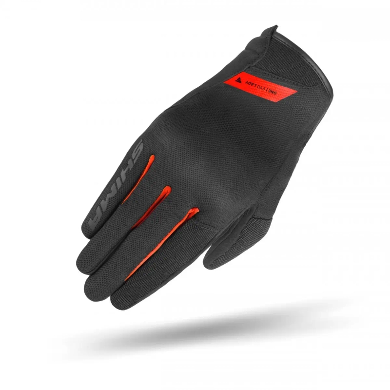 Naisten Shima One EVO Black-Red Moottoripyöräilykäsineet