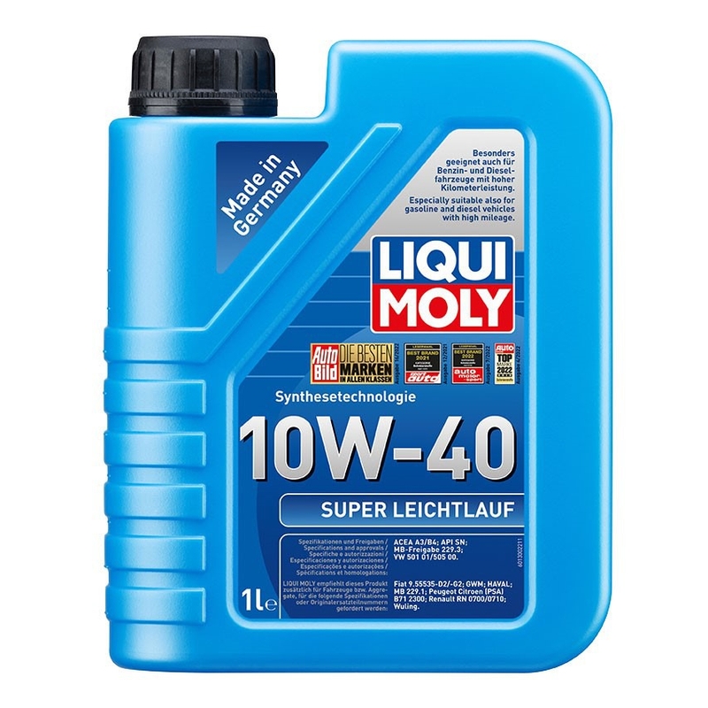 LIQUI MOLY Super Leichtlauf 10W-40 Synteettinen moottoriöljy 1 l
