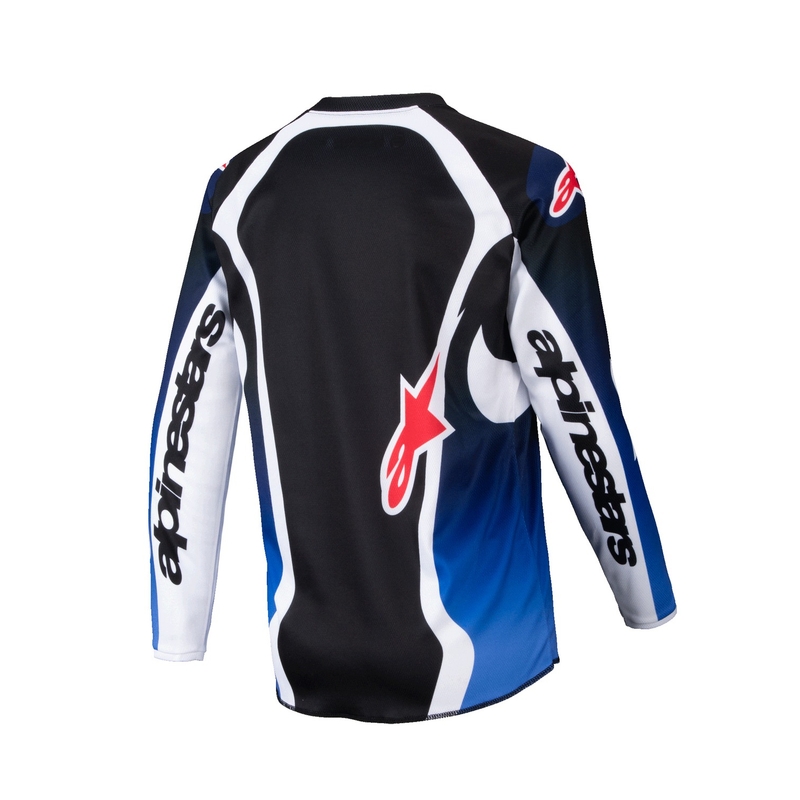 Lasten motocross pelipaita Alpinestars Racer Wurx sininen-musta