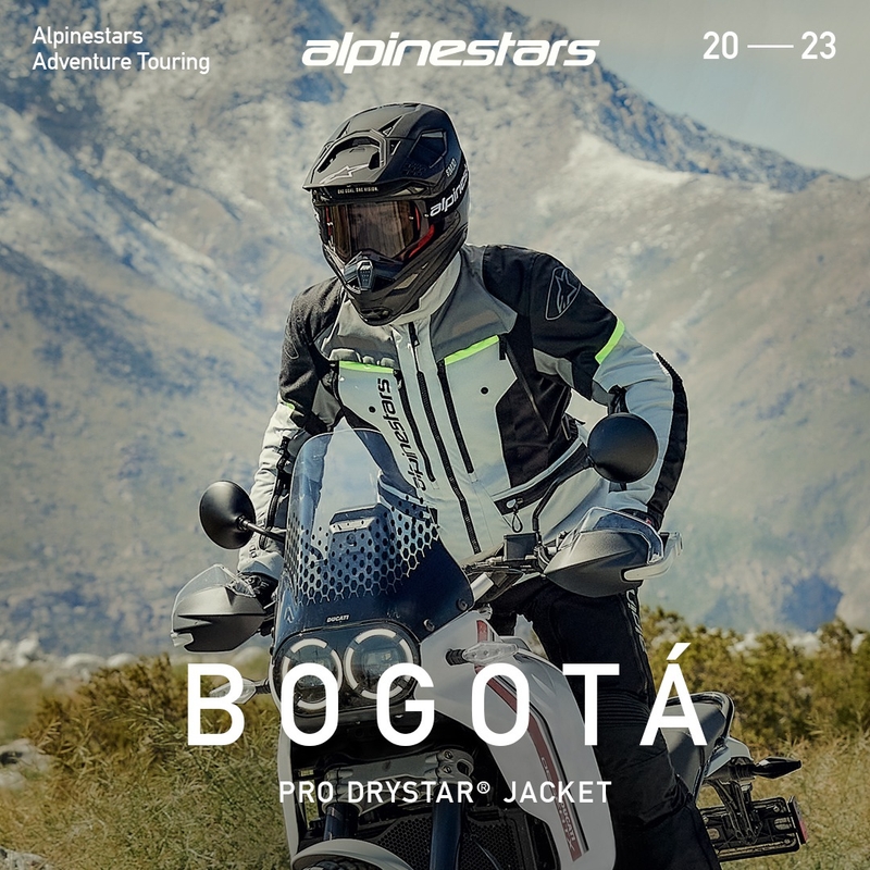 Alpinestars Bogota PRO Drystar harmaa-musta-fluo-keltainen moottoripyörätakki