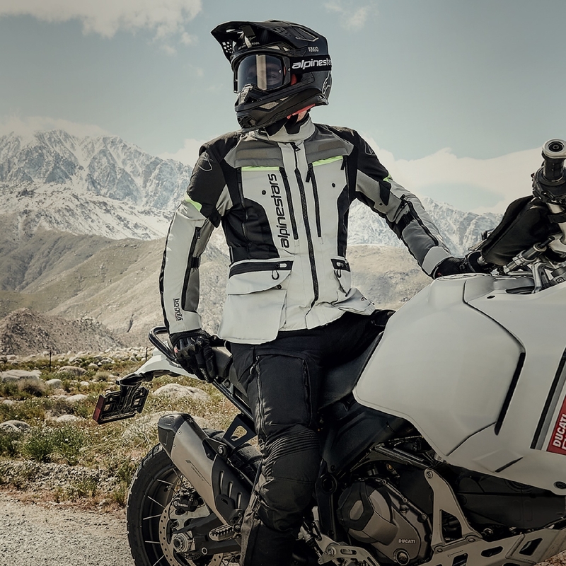 Alpinestars Bogota PRO Drystar harmaa-musta-fluo-keltainen moottoripyörätakki