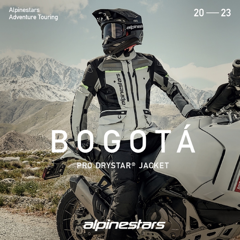 Alpinestars Bogota PRO Drystar harmaa-musta-fluo-keltainen moottoripyörätakki
