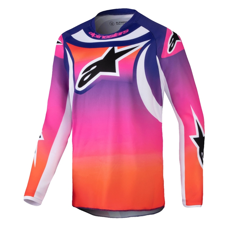 Lasten motocross paita Alpinestars Racer Wurx monivärinen-valkoinen - valkoinen