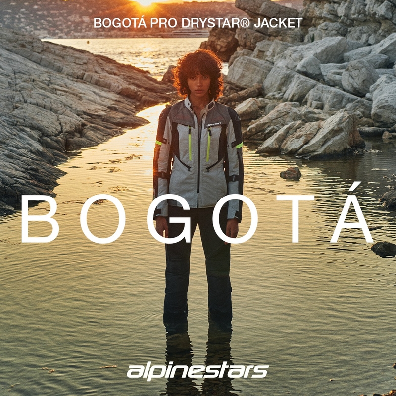 Alpinestars Stella Bogota PRO Drystar Naisten moottoripyöräily takki Musta