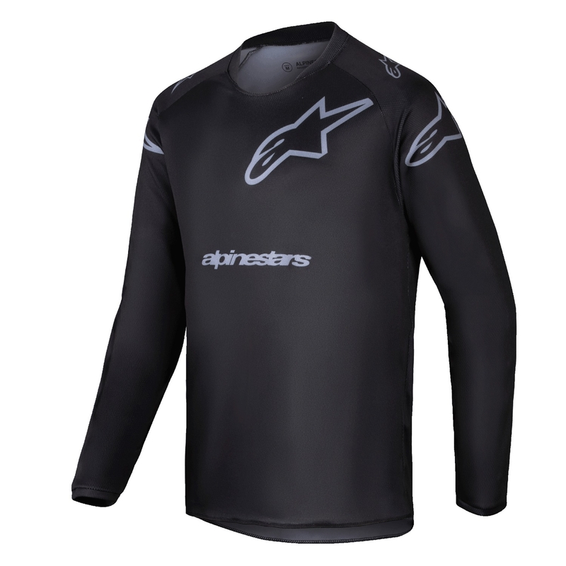 Alpinestars Racer Graphite Lasten Motocross Jersey Musta