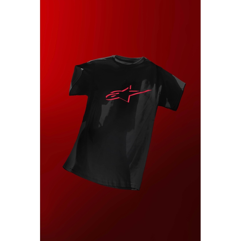 T-paita Alpinestars Ageless Shadow CSF musta-punainen