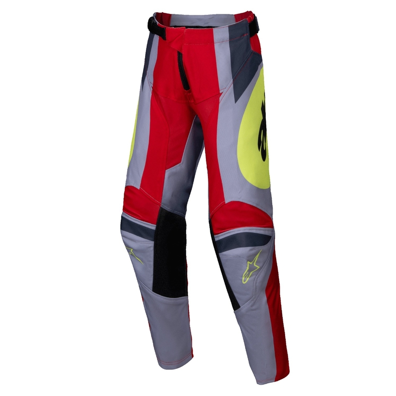 Alpinestars Racer Melt lasten motocross-housut punainen ja harmaa