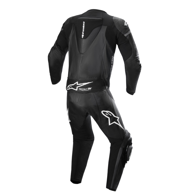 Alpinestars GP Force Lurv mustavalkoinen nahkainen kaksiosainen puku.