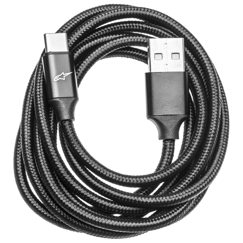 USB-C-latauskaapeli Alpinestars TECH-AIR®10/3/OFF-ROAD/7X -turvatyynyjärjestelmille.
