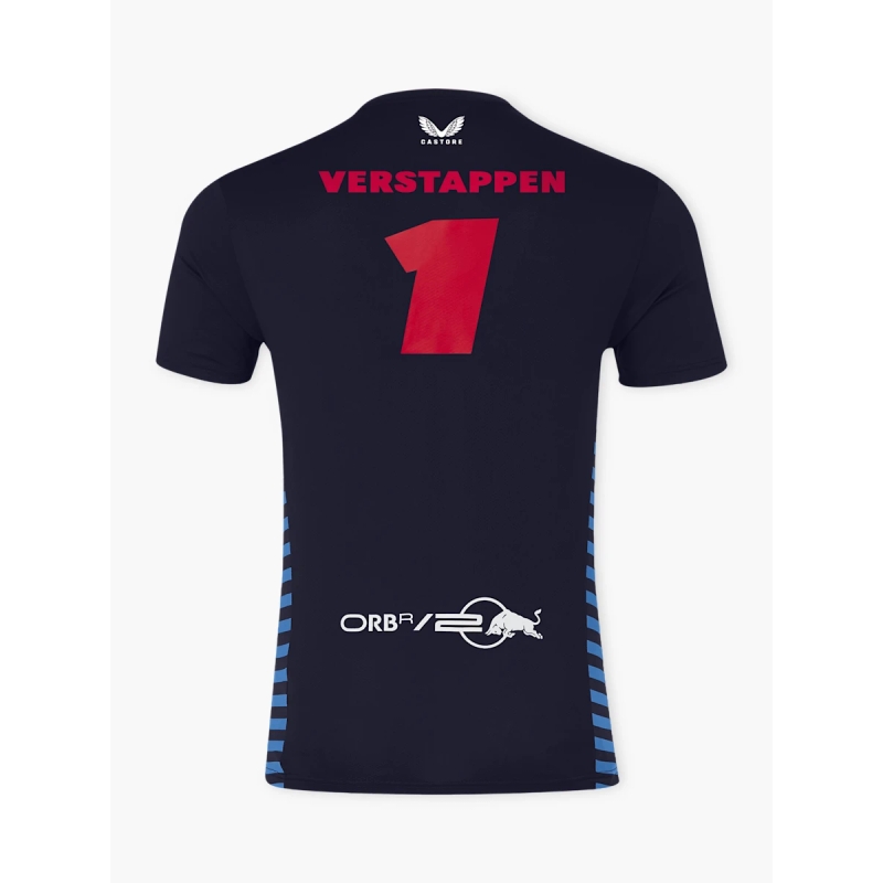 T-paita Red Bull Racing F1 Max Verstappen tumman sininen