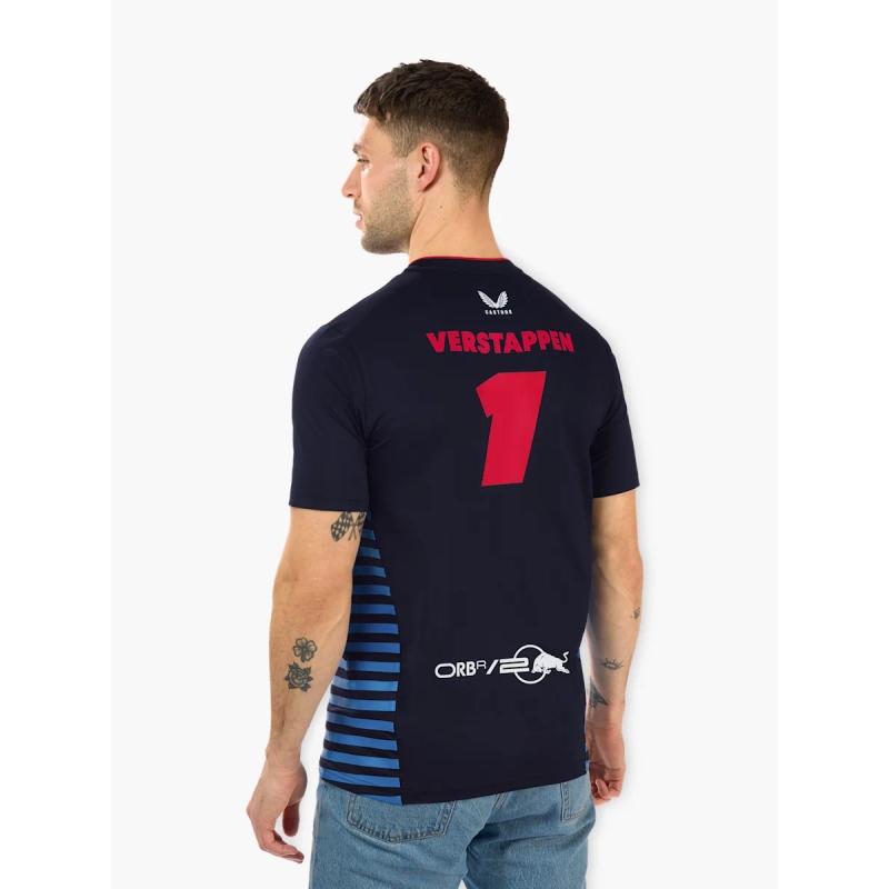 T-paita Red Bull Racing F1 Max Verstappen tumman sininen