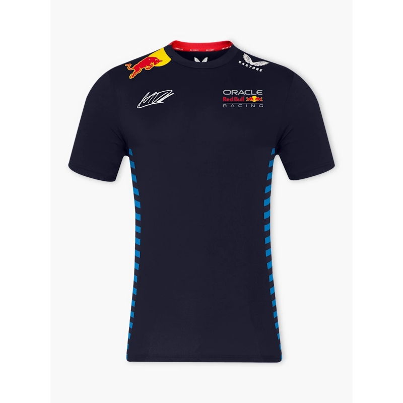 T-paita Red Bull Racing F1 Max Verstappen tumman sininen