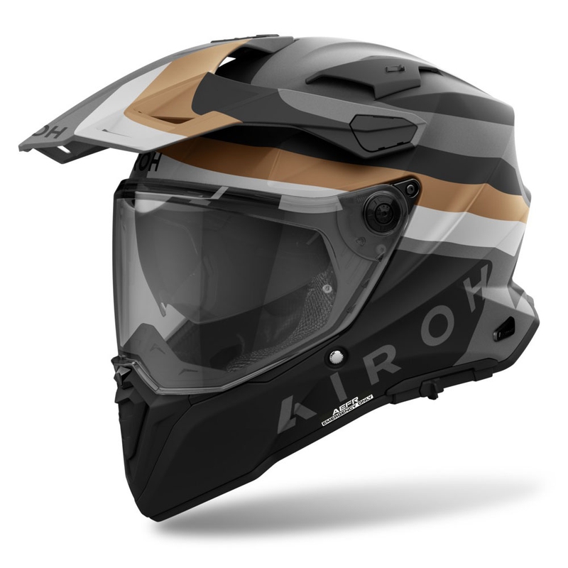 Enduro kypärä Airoh Commander 2 Doom matta kultainen