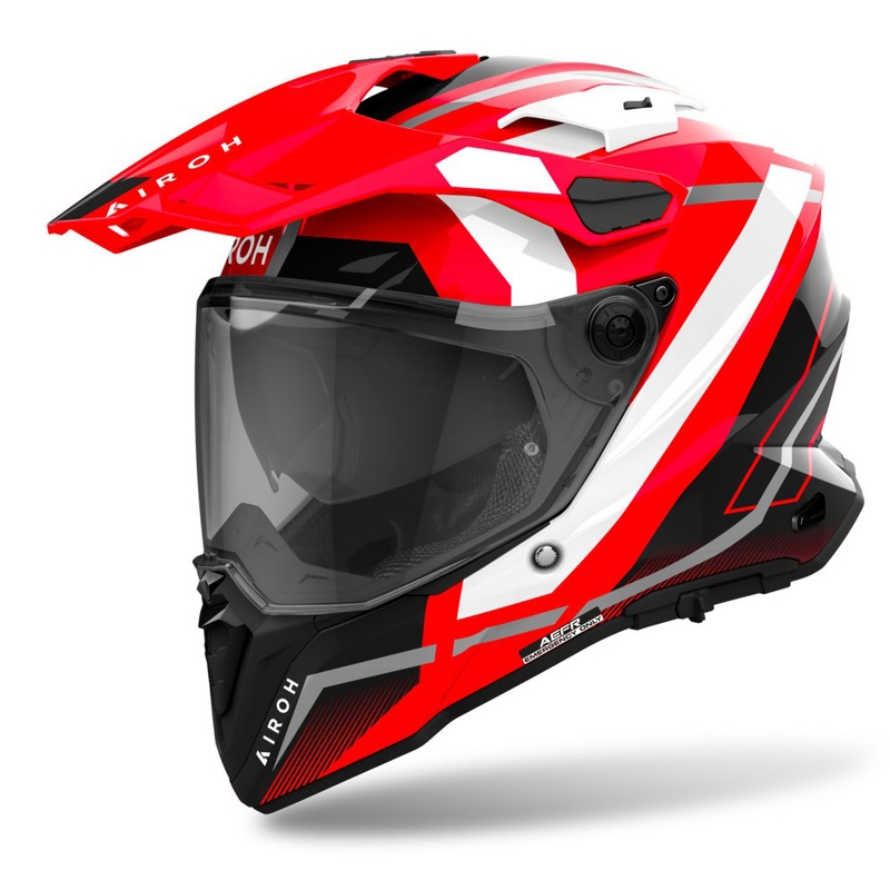Enduro kypärä Airoh Commander 2 Mavick kiiltävä punainen