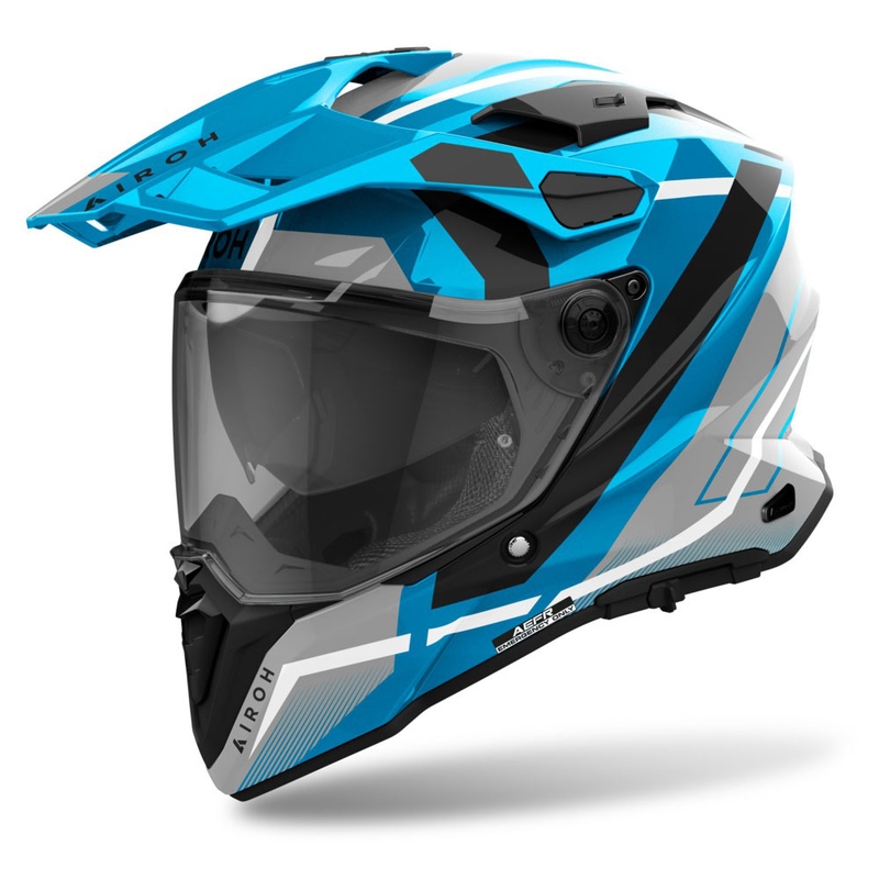 Enduro kypärä Airoh Commander 2 Mavick kiiltävä sininen