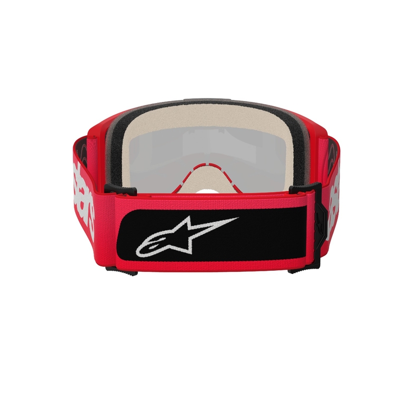 Alpinestars Vision 5 Blaze motocrosslasit punaiset peilattu kultainen pleksi