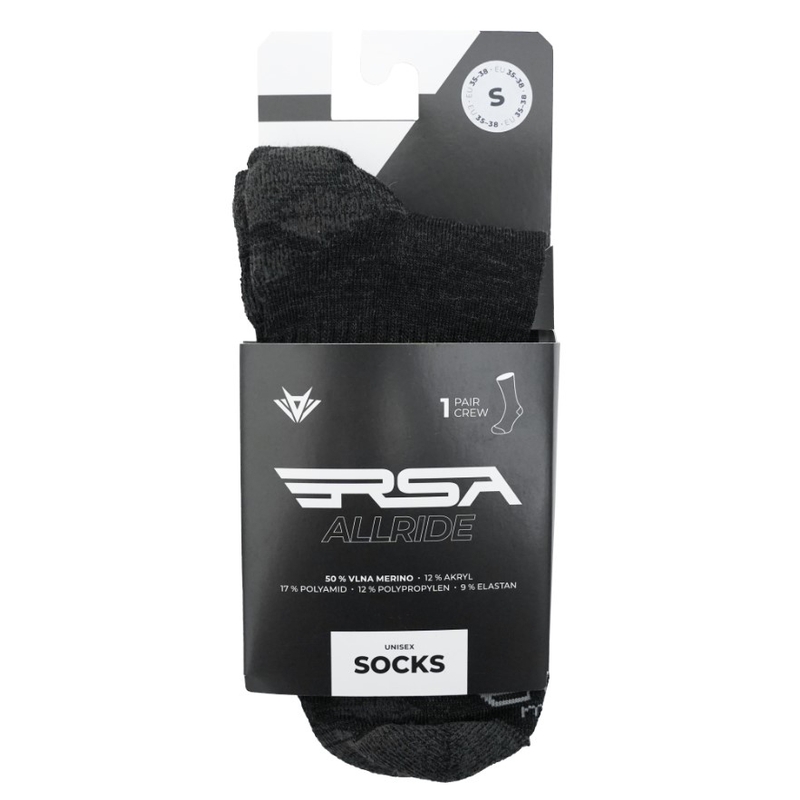 RSA Allride Merino sukat tummanharmaa
