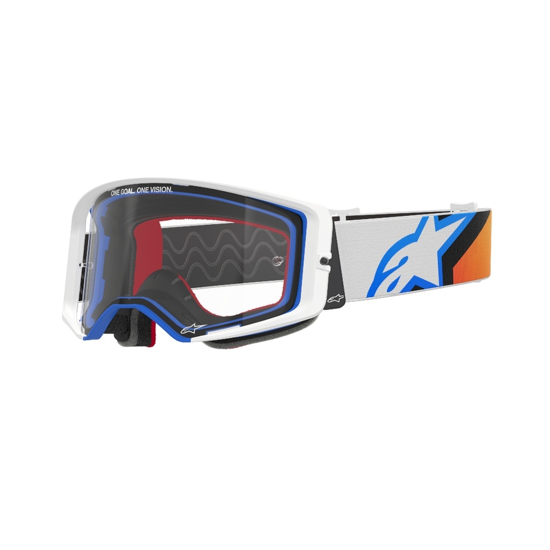 Alpinestars Supertech Corp motocross lasit sini-oranssi kirkkaalla linssillä alennusmyynti
