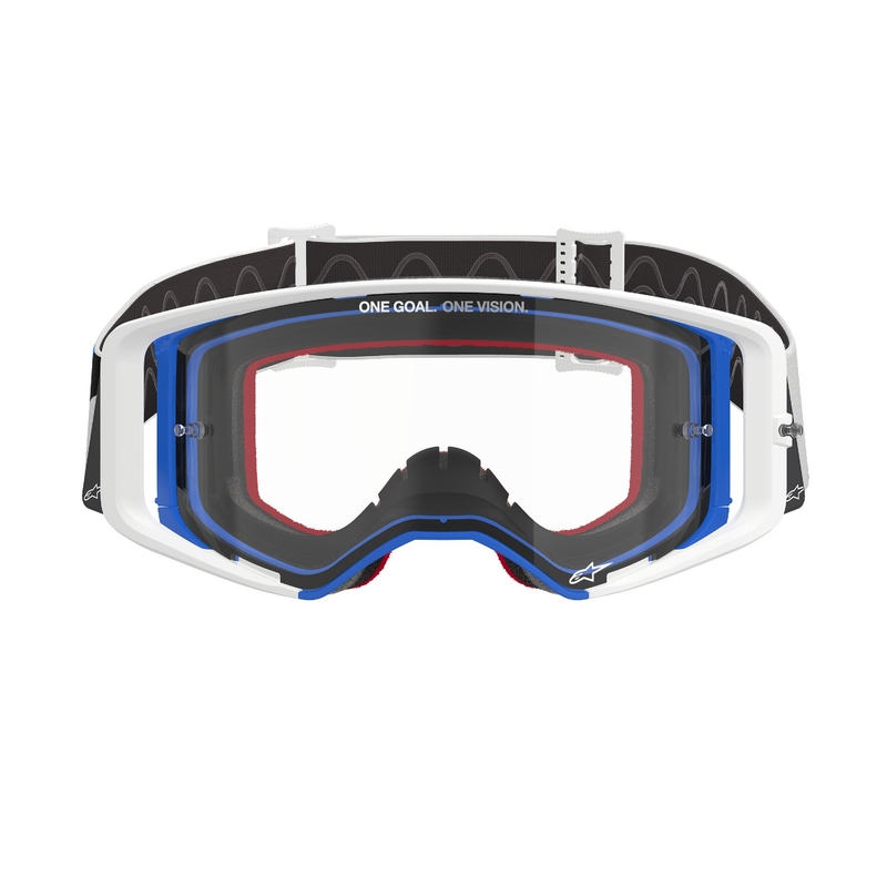 Alpinestars Supertech Corp motocross lasit sini-oranssi kirkkaalla linssillä alennusmyynti