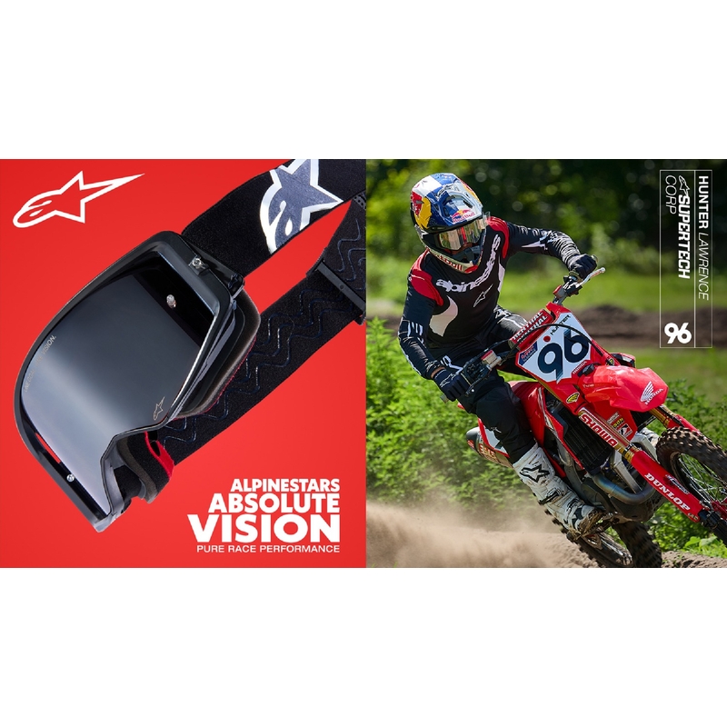 Alpinestars Supertech Stream motocrosslasit harmaa-monivärinen peilattu hopea linssi