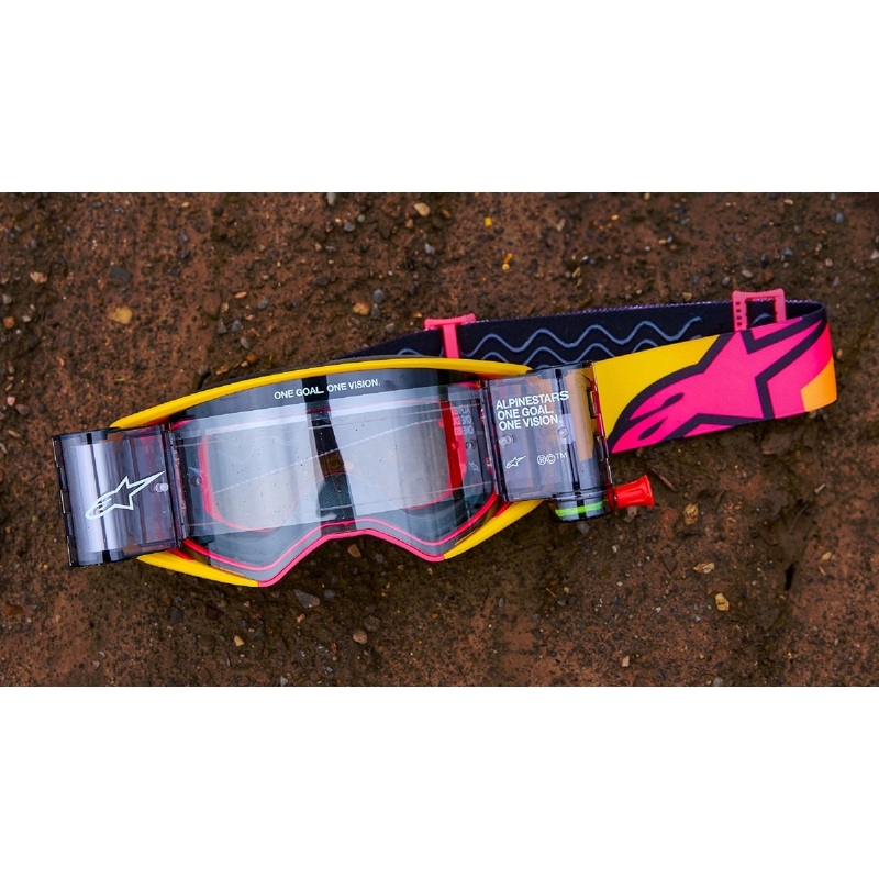 Alpinestars Supertech Stream motocrosslasit harmaa-monivärinen peilattu hopea linssi