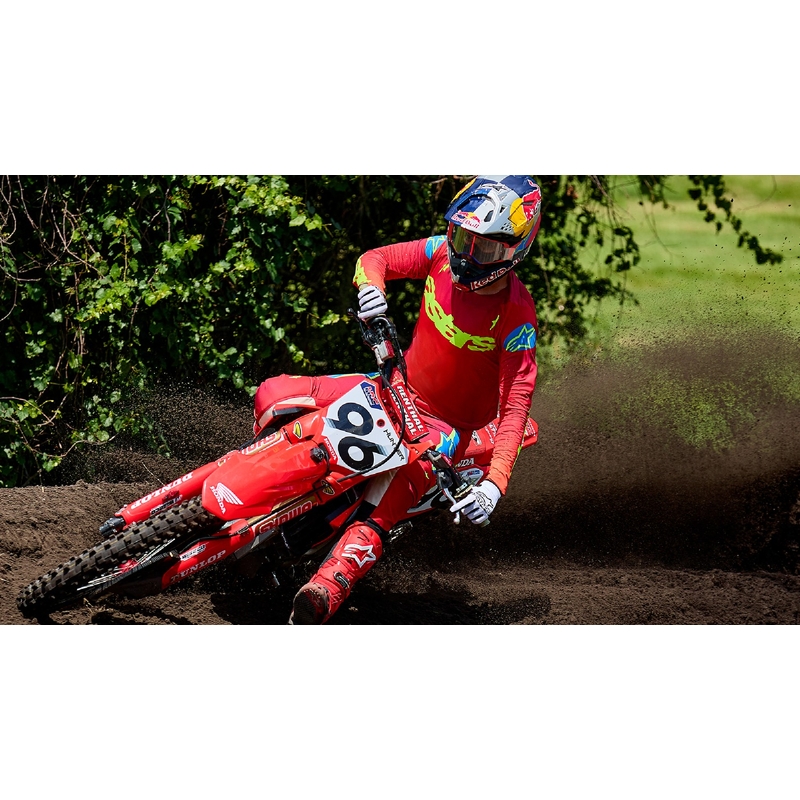 Alpinestars Supertech Stream motocrosslasit harmaa-monivärinen peilattu hopea linssi