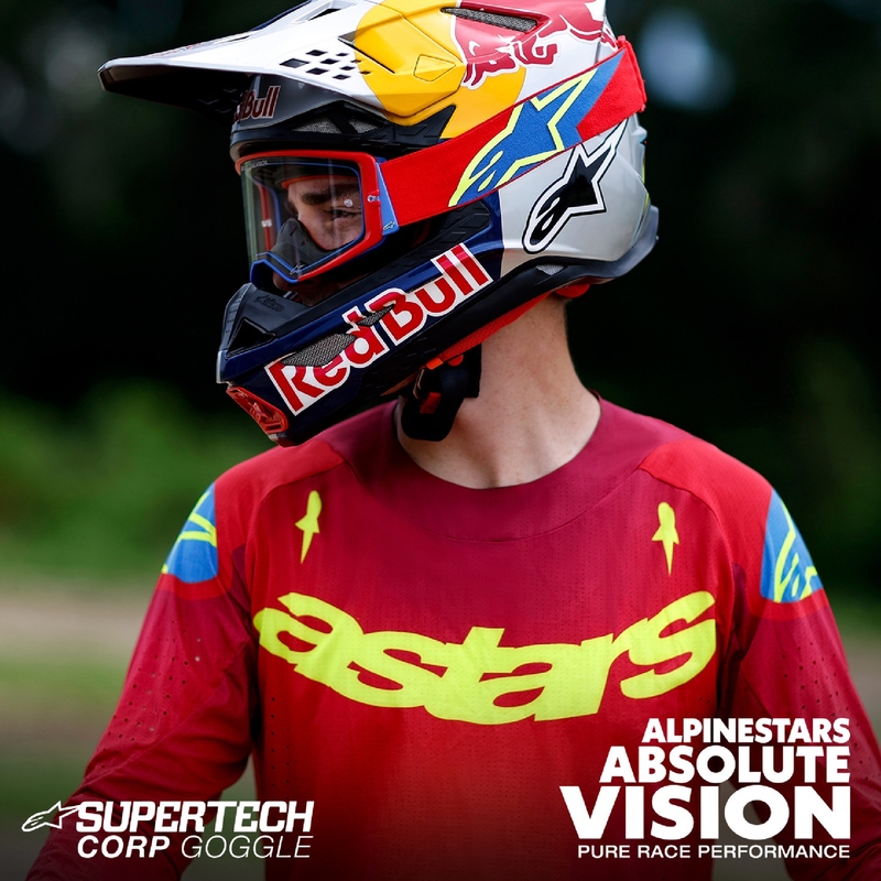 Alpinestars Supertech Stream motocrosslasit harmaa-monivärinen peilattu hopea linssi