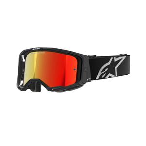 Alpinestars Vision 8 Corp motocross lasit musta peilattu punainen linssi
