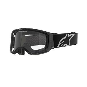Alpinestars Vision 8 Corp motocross lasit musta kirkkaalla linssillä varustettuna
