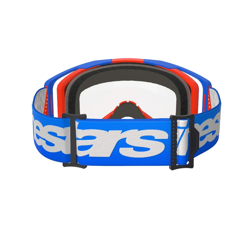 Alpinestars Vision 8 Wordmark motocross lasit sini-oranssi kirkkaalla linssillä alennusmyynti