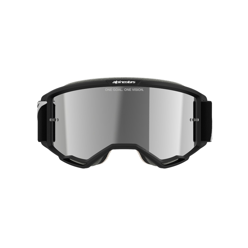 Alpinestars Vision 5 Corp motocross lasit musta peilattu hopea linssi