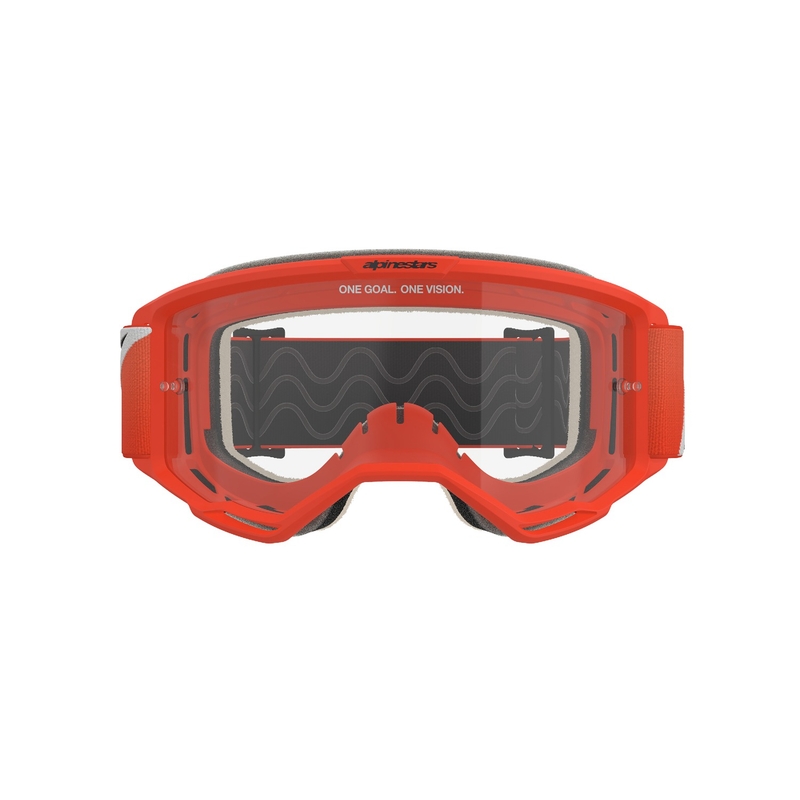 Alpinestars Vision 5 Corp motocrosslasit oranssi kirkkaalla linssillä varustettuna