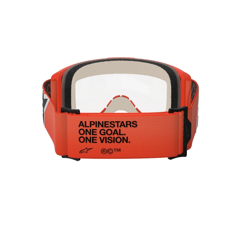 Alpinestars Vision 5 Corp motocrosslasit oranssi kirkkaalla linssillä varustettuna