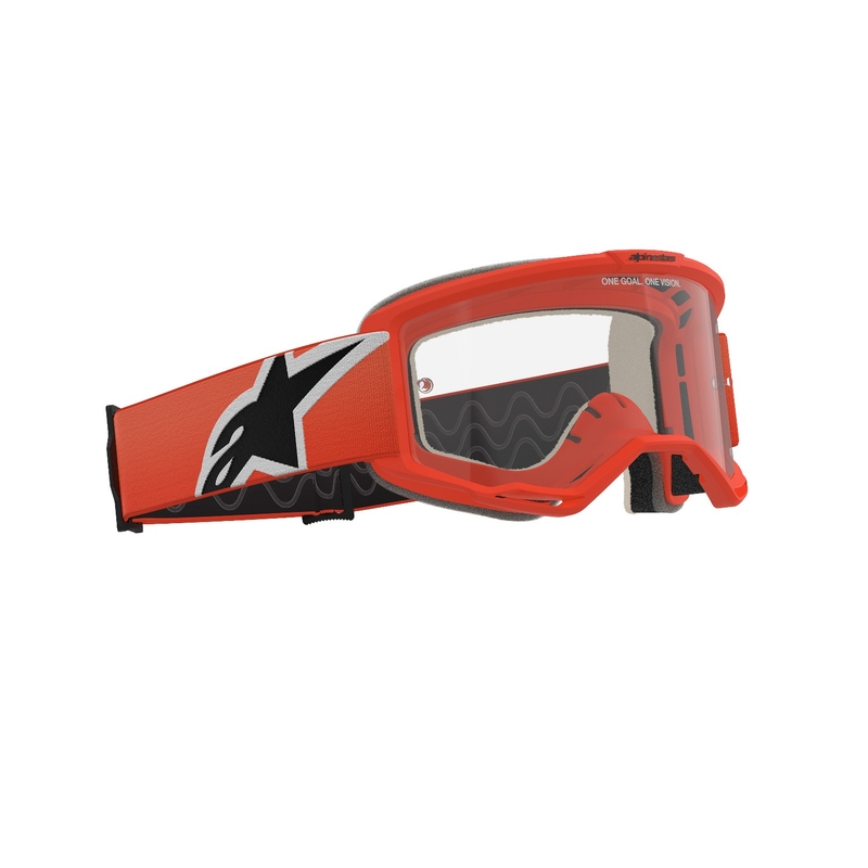 Alpinestars Vision 5 Corp motocrosslasit oranssi kirkkaalla linssillä varustettuna