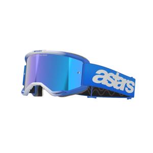 Alpinestars Vision 5 Blaze motocross lasit sininen, peilattu sininen linssi